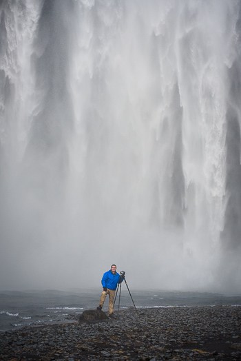 That's me (Jim Harmer)! This photo was taken while I was doing a meetup with readers of Improve Photography in Iceland.